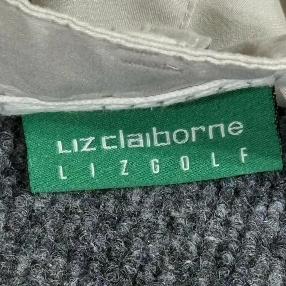 Liz Claiborne Lizgolf Shorts Womens 16 Beige Pleated Bermuda Golf Microfiber